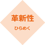 革新性　ひらめく